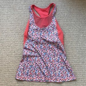 Lululemon pink workout top with mesh